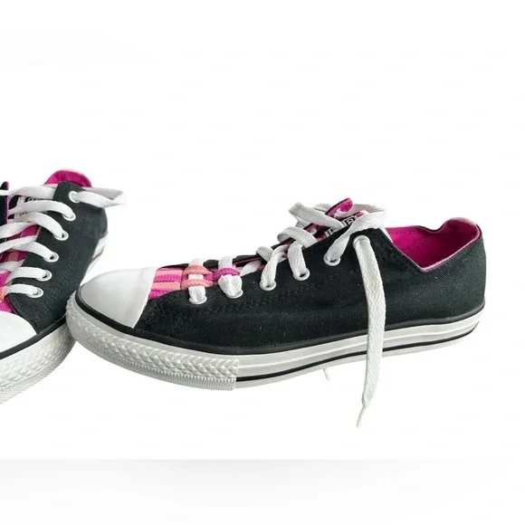 CONVERSE ALL STAR CHUCK TAYLOR Loopholes Low Top Sneakers Jr5.5 W7.5-8 EC - Picture 5 of 10